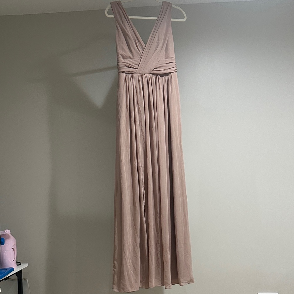 Elegant Mauve Maxi Dress